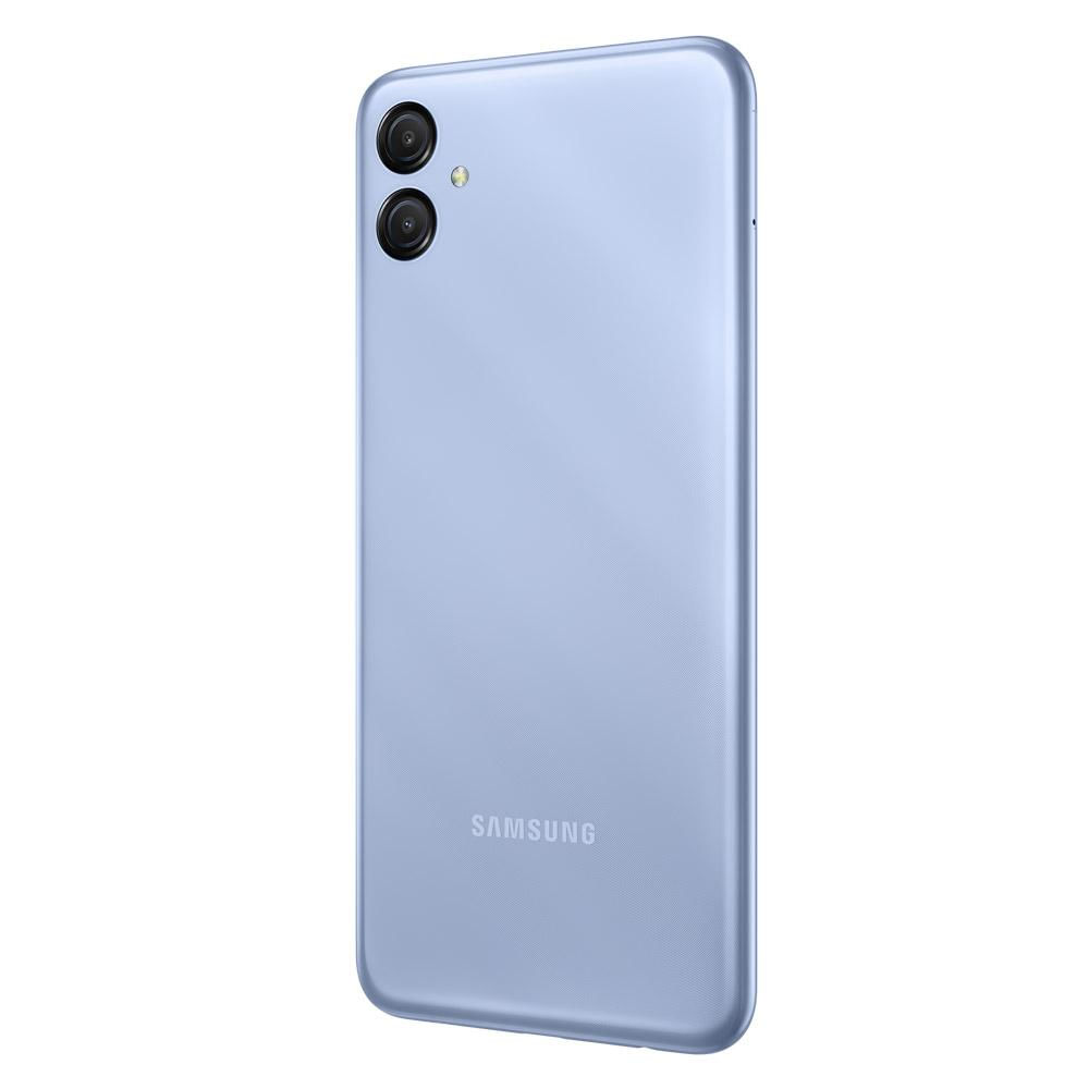 Kit Smartphone Samsung Galaxy A04e 64GB 4G Azul com Fone Bluetooth Bright Branco