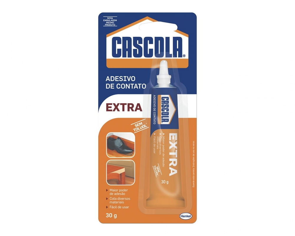 Cola Cascola Extra 030G S/Toluol Blister c/6pcs