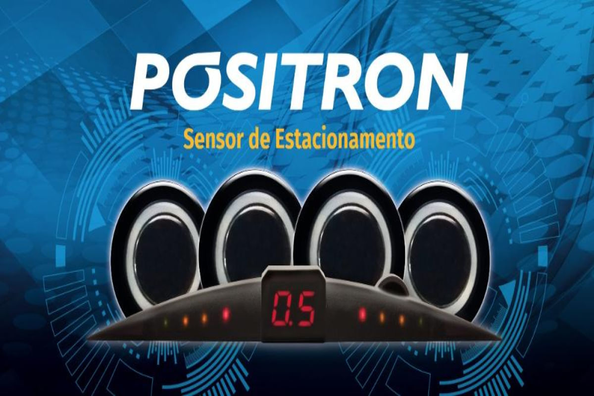 Sensor de Estacionamento Positron 4 Sensores PS220 Preto