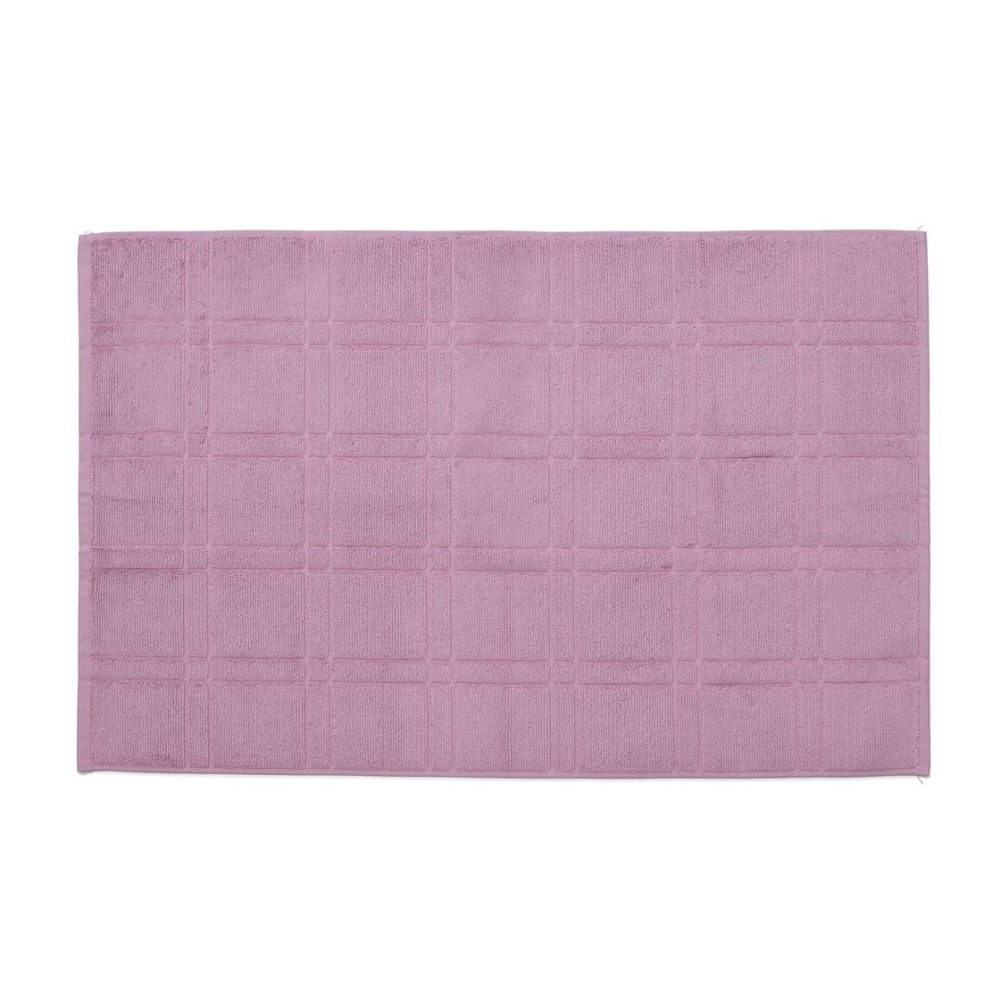 toalha piso santista antiderrapante square rosa