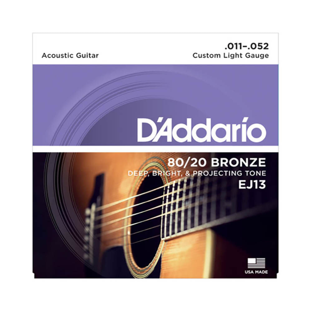 Encordoamento D'Addario P/ Violão Bronze 80/20 EJ13-B 11/52 - EC0066