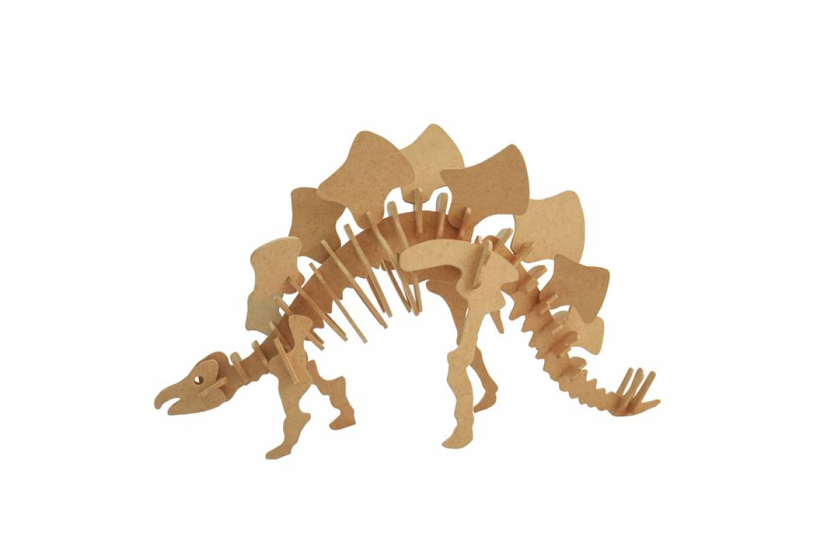 Quebra-Cabeça 3D Estegossauro 44 Peças - Dinobrinque