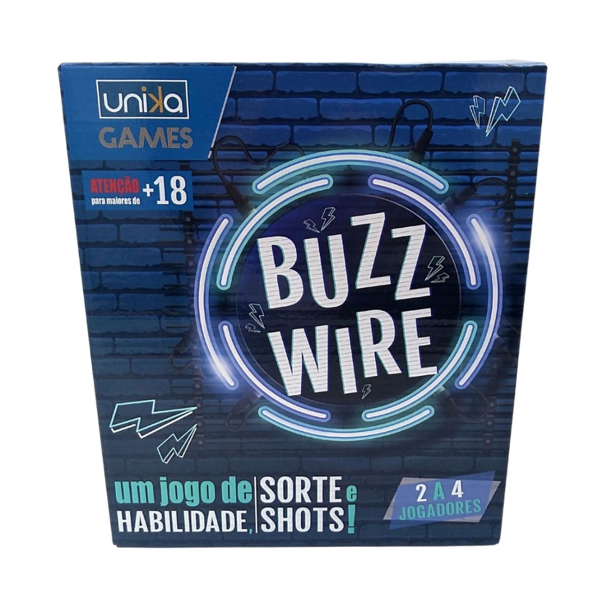 Jogo De Shot Buzz Wire Com 4 Copos - Unika