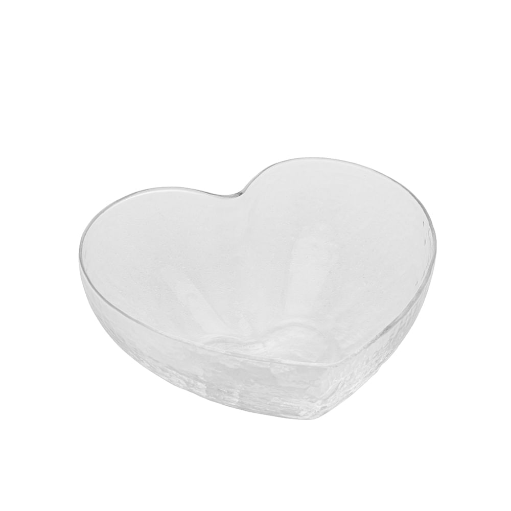 Bowl de vidro heart da Bon Gourmet 12x11x 5 cm