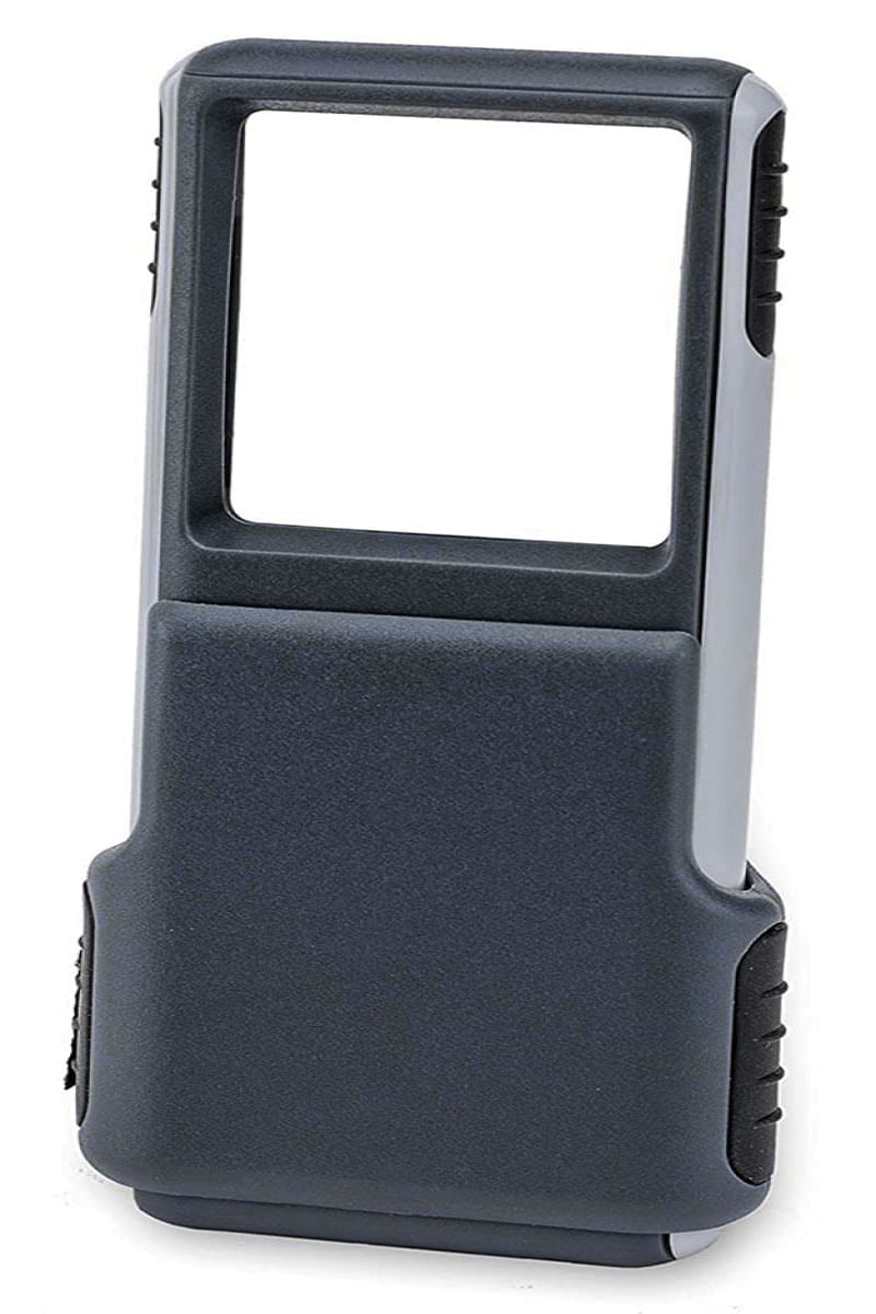 Lupa de Bolso MiniBrite com Zoom 3x, lente retrátil e LED