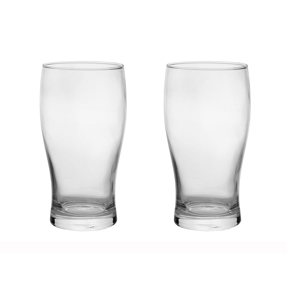 Jogo de 2 copos de vidro para Cerveja - 550 ml