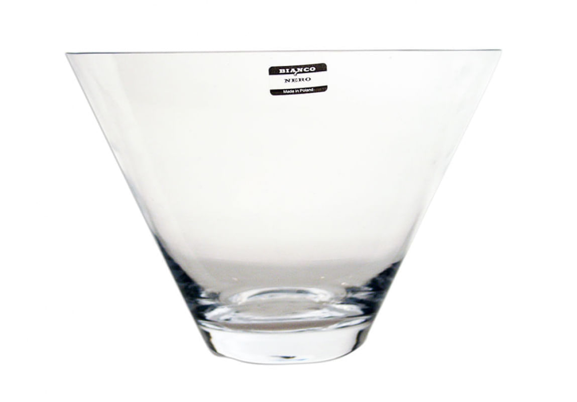 Vaso Decorativa em Vidro Transparente e Incolor 25 cm x 17 cm para uso com Vela