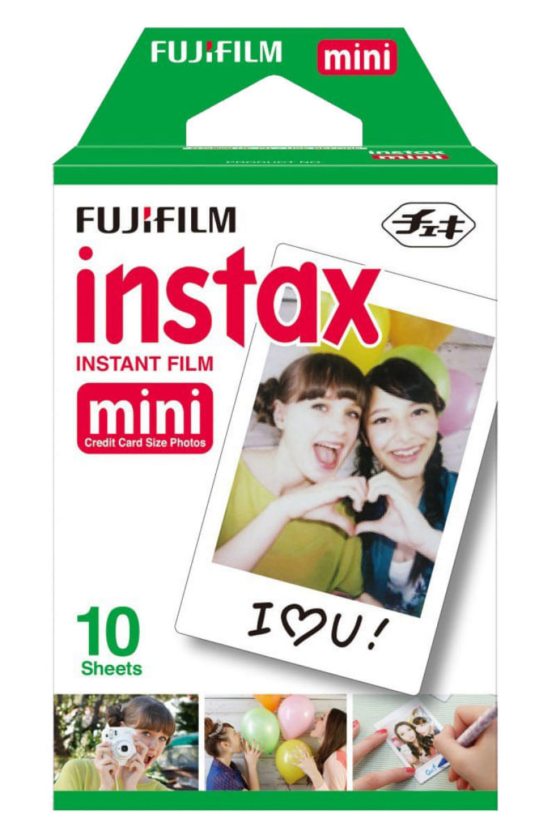 Filme instantâneo Fujifilm Instax Borda Branca com 10 poses