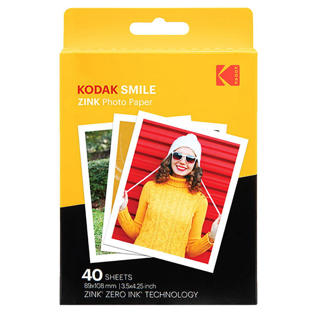 Filme Instantâneo Kodak Zink Photo Paper com 40 poses