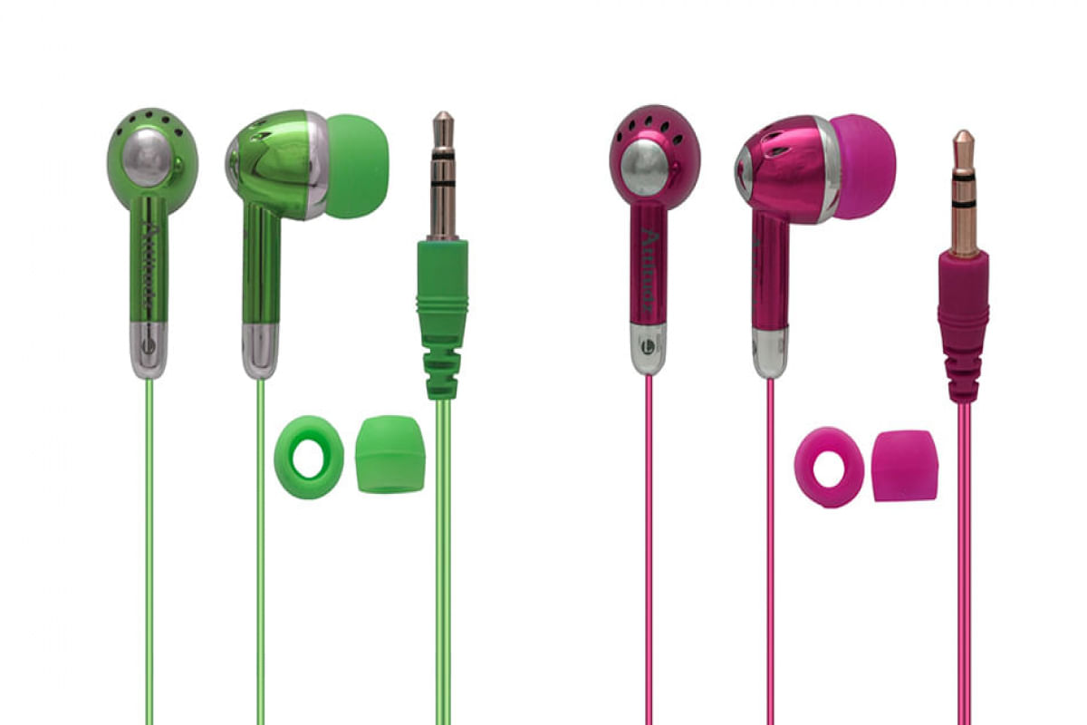 Fone de ouvido estéreo Attitudz em cores vibrantes Verde