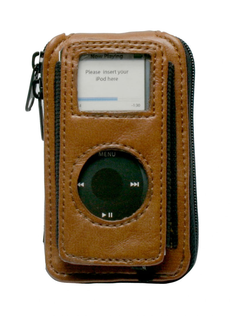 Estojo para iPod Nano com sistema de recarga por pilhas 4 AAA -