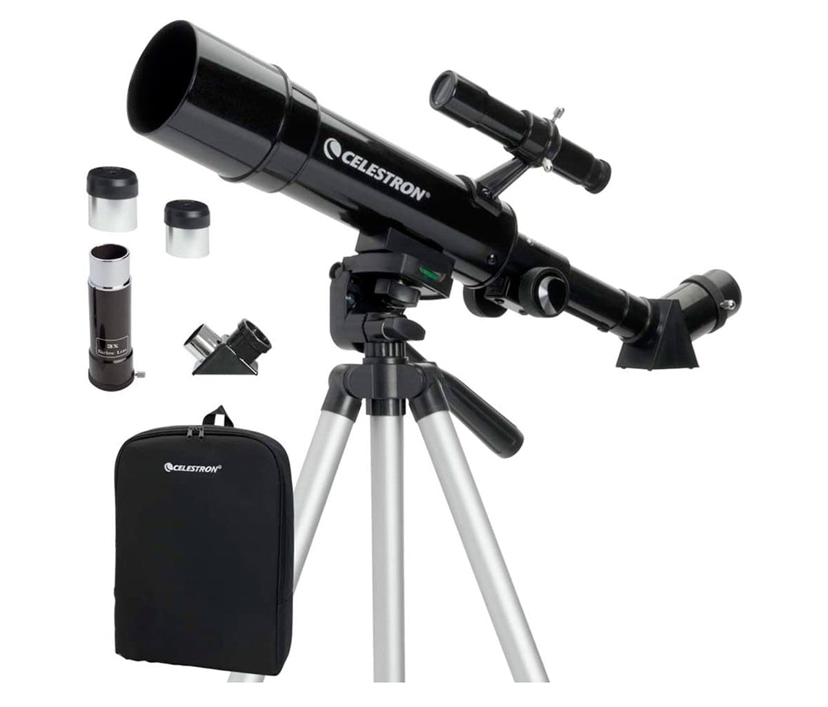 Telescópio Refrator TravelScope 50mm com tripé e mochila