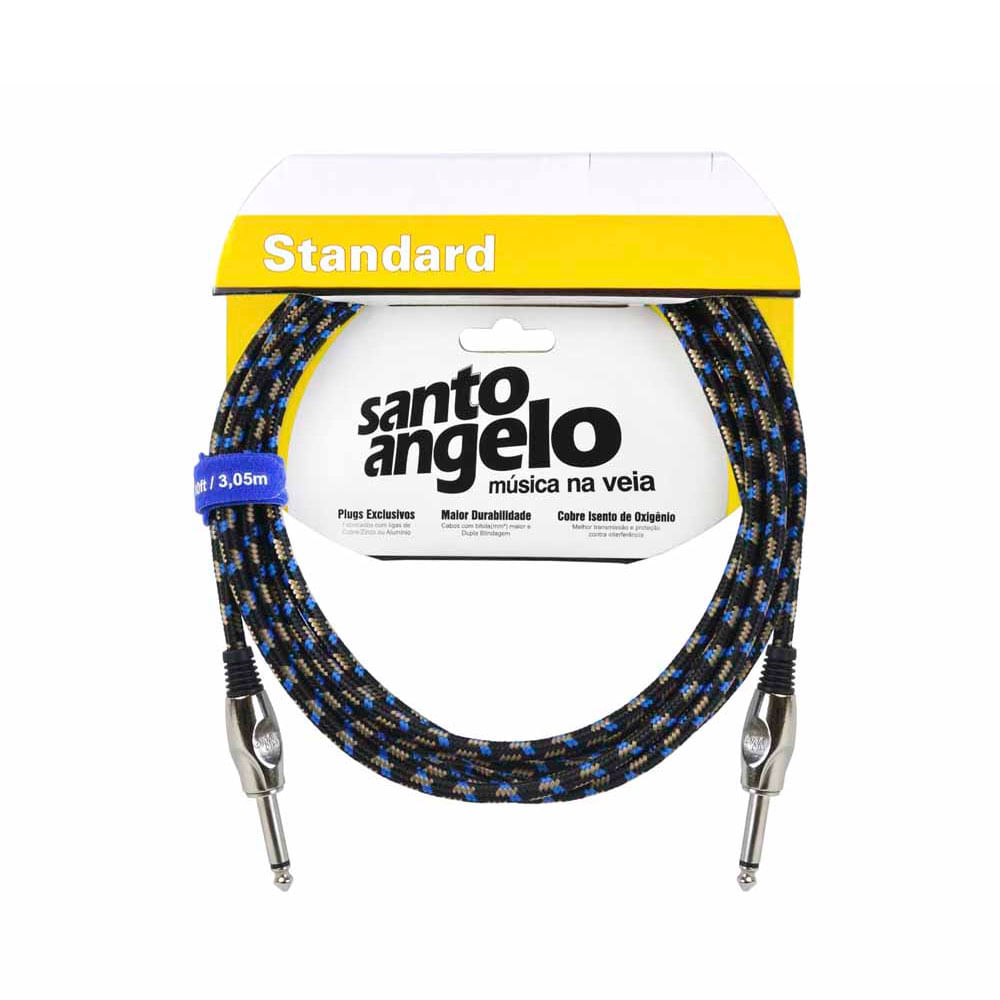 Cabo Guitarra Santo Angelo Textil ANGL TX Standard 15FT/4,57 Metros - CB0036