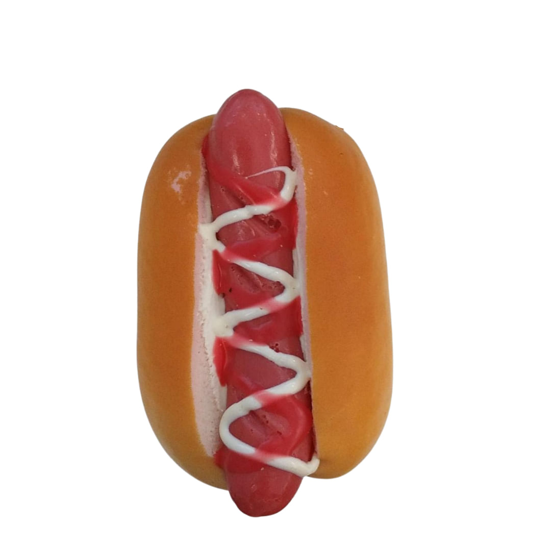 Chaveiro Squishy Aperta E Encolhe Hot Dog - Multikids