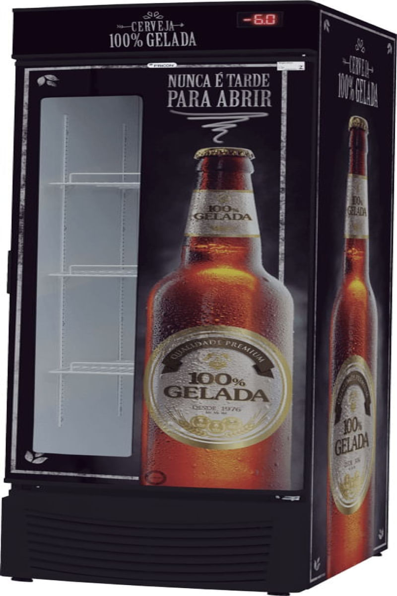 Cervejeira Fricon 565 Litros Porta de Chapa com Visor VCFC 565 D – 127 Volts 110