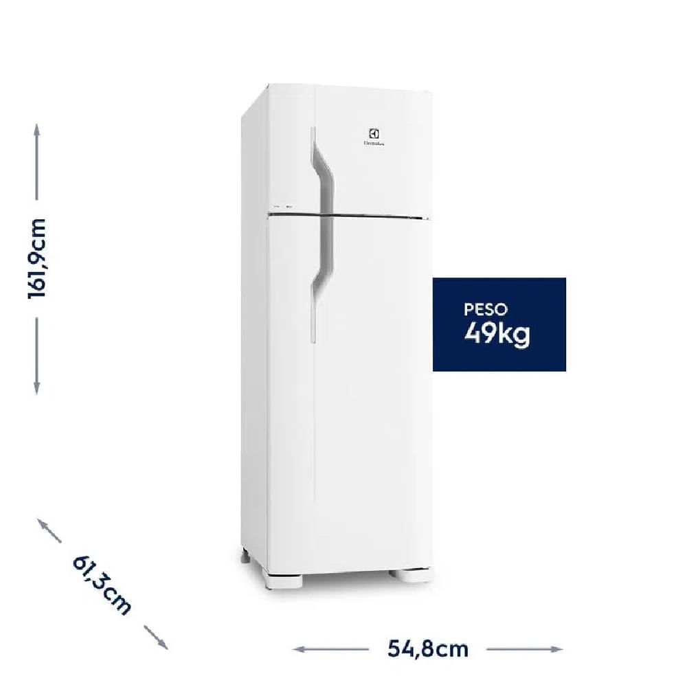 Refrigerador Electrolux Cycle Defrost 260 Litros Branco DC35A – 127 Volts 110