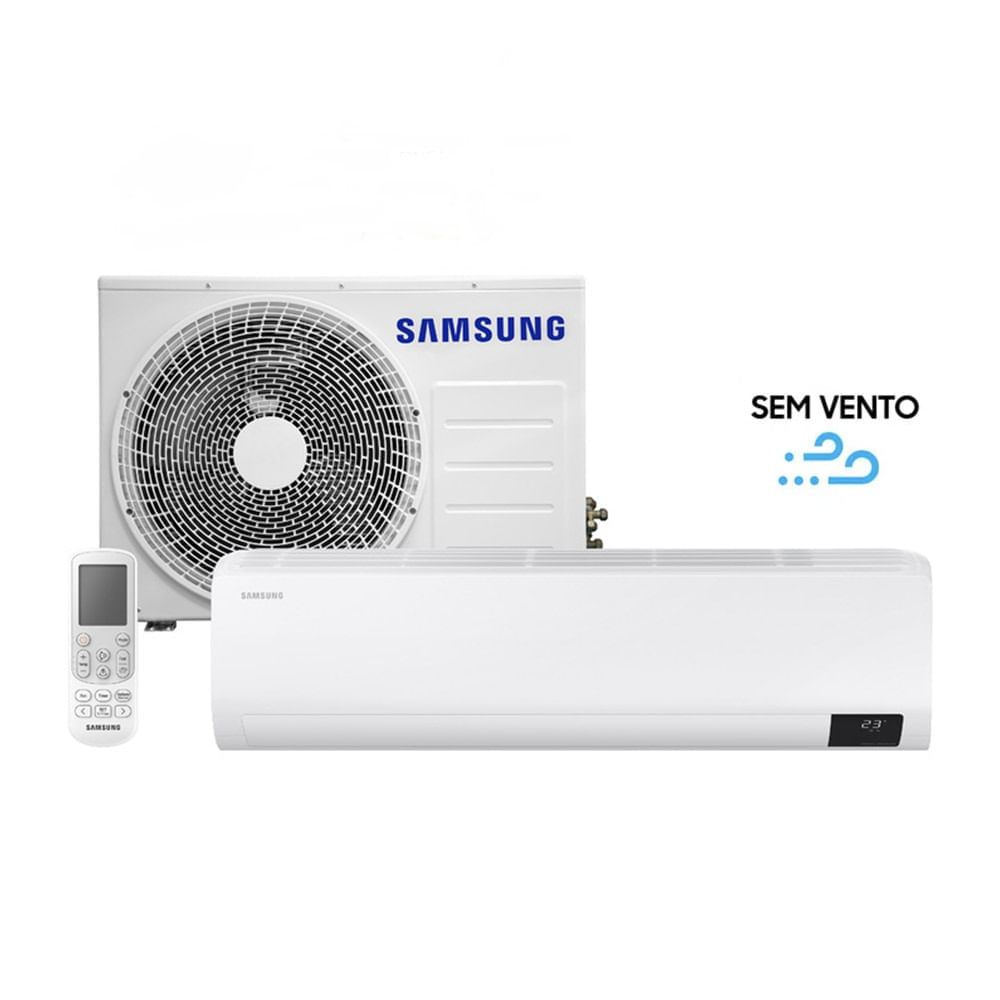 Ar Condicionado Split Inverter Samsung WindFree Sem Vento 9000 BTU/h Quente e Frio AR09ASHABWKNAZ - 220 Volts 220 Volts