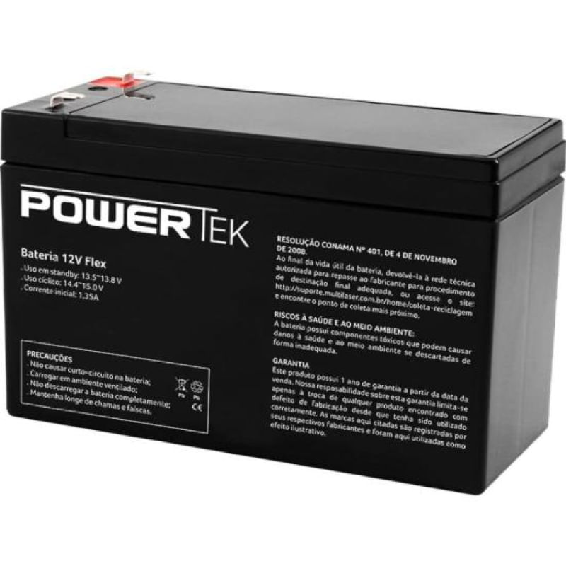 Bateria 12V Flex Powertek EN012A