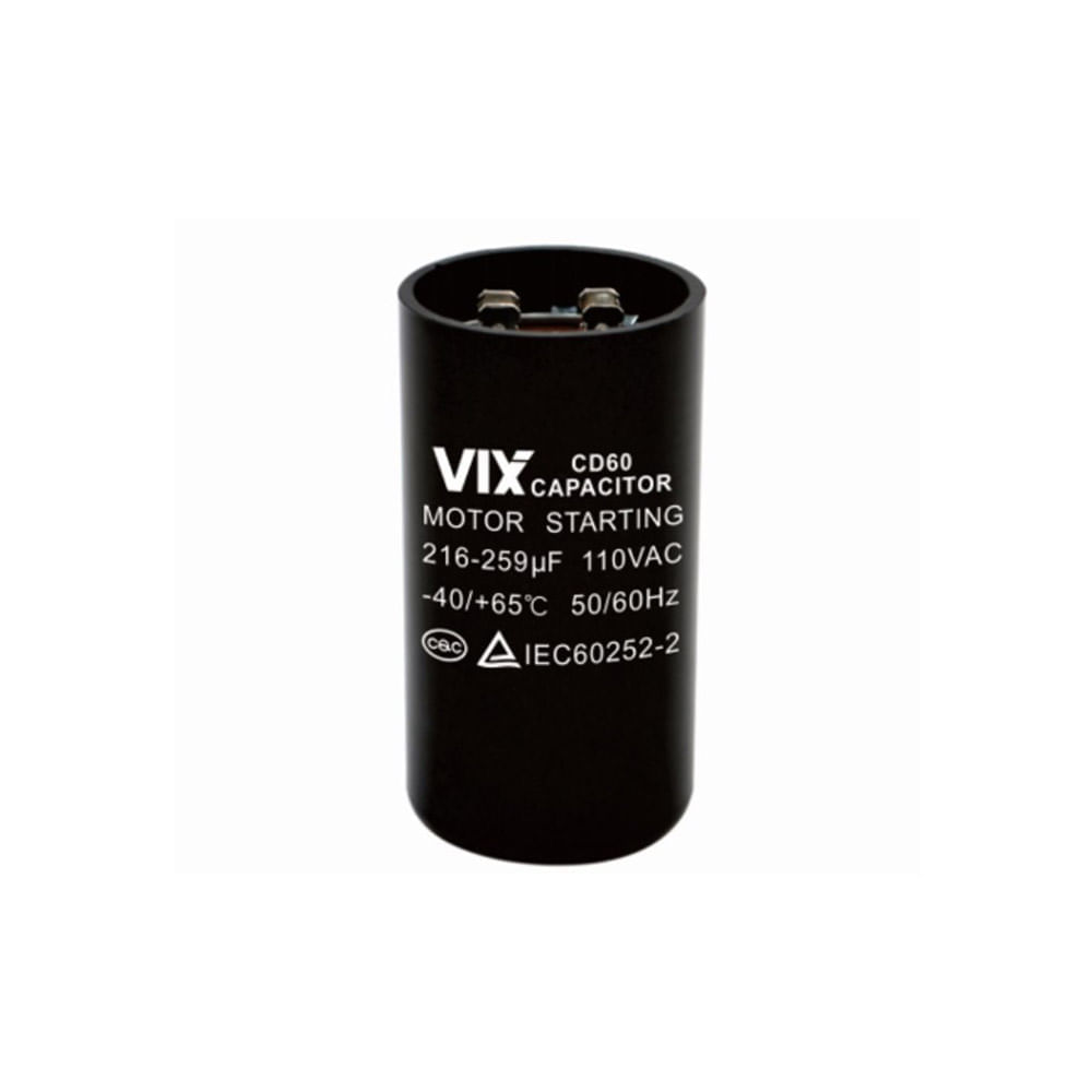 Capacitor de Partida Vix 216/259 -110 Volts