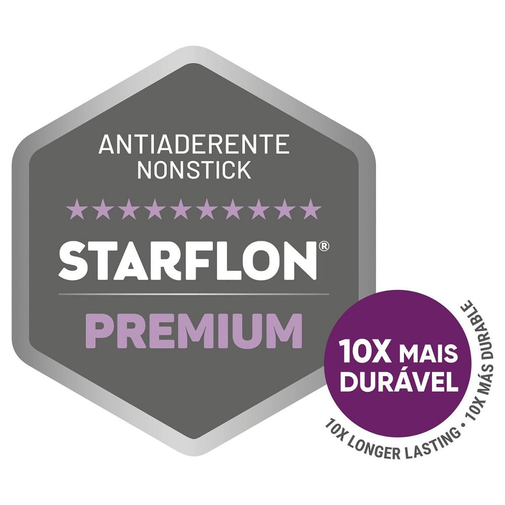 Jogo de Panelas Tramontina 5 Peças Mônaco Induction em Alumínio com Revestimento Antiaderente Starflon Premium Vermelho