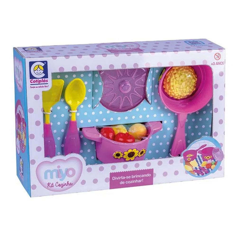 Brinquedo Infantil Miyo Kit De Cozinha 12 Pçs - Cotiplás 2545
