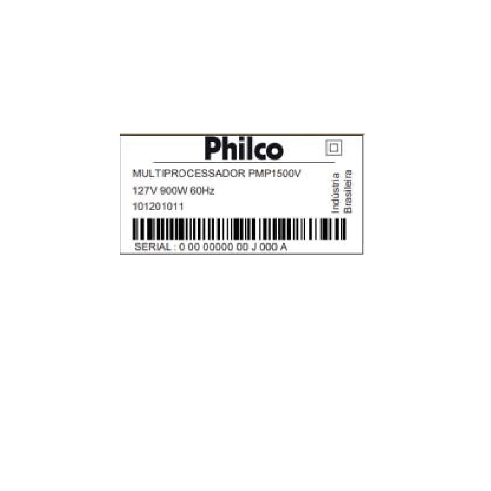 Multiprocessador Philco Turbo Vermelho PMP1500V - 127 Volts 110