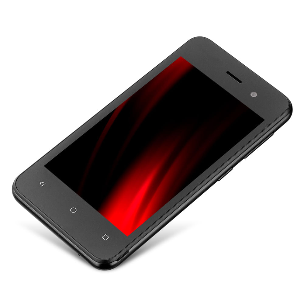 Smartphone Multilaser E Lite 2 32GB 3G Wi-Fi Tela 4 pol. Dual Chip 1GB RAM Android 10 (Go edition) Processador Quad Core Preto - P9146 P9146