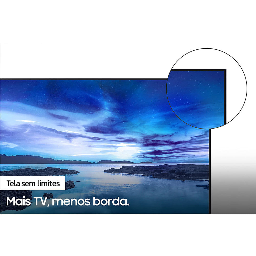 Smart TV Samsung 55” Cinza AU7700 – Bivolt Bivolt