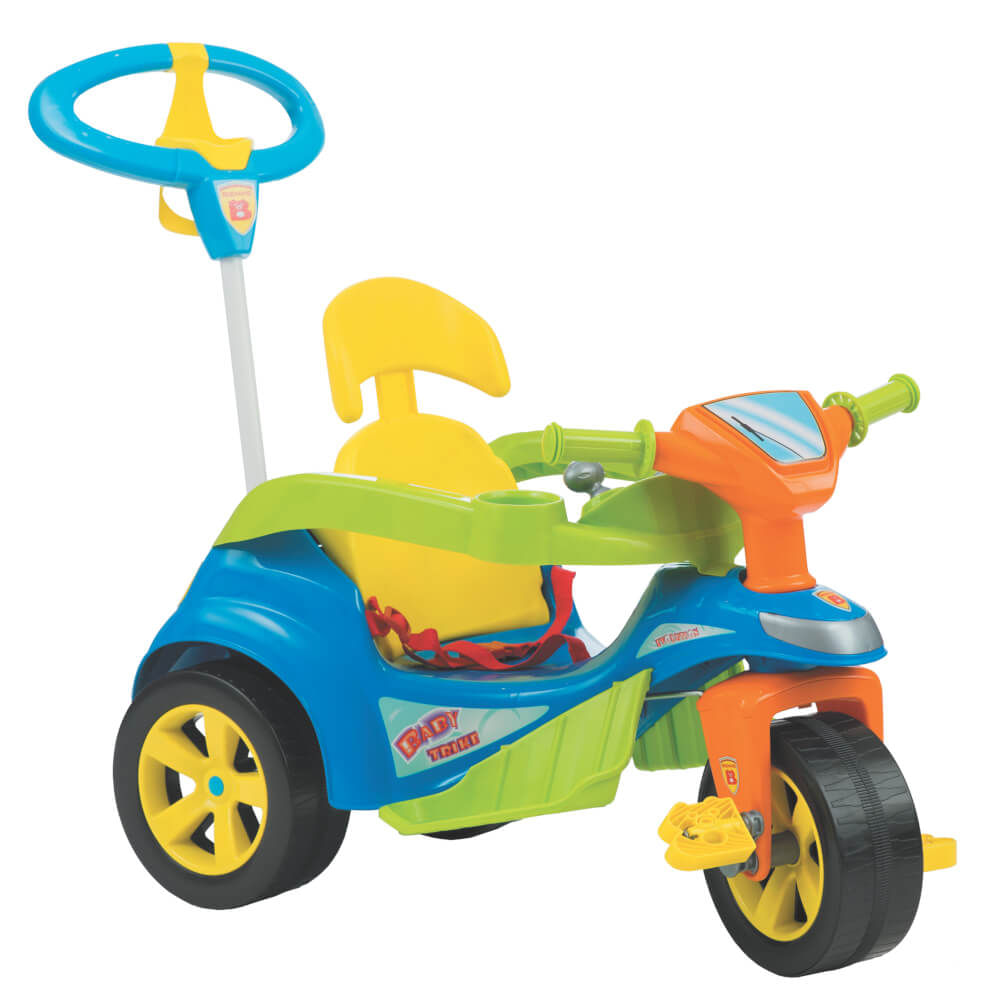 Triciclo Biemme Trike Evolution Regulável com Porta objetos - Azul Azul