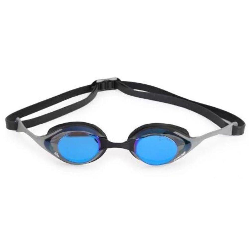 Óculos De Natação Swipe Lente Mirror Azul Arena Prata/preto