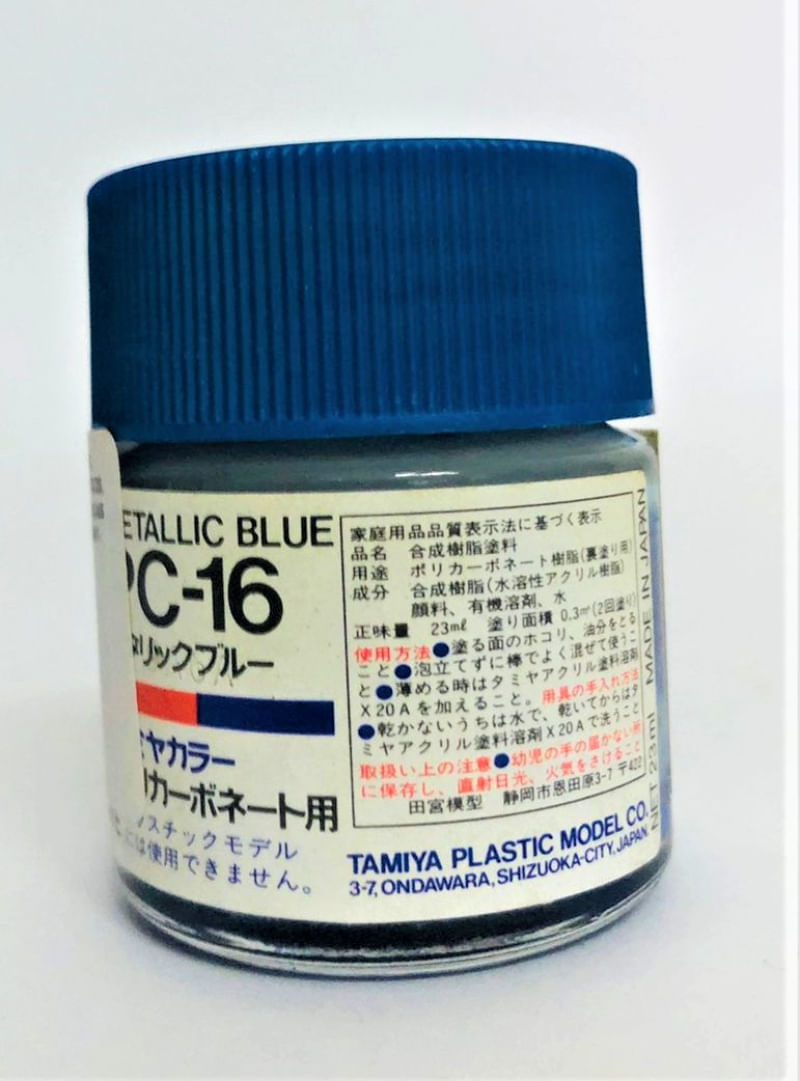 Tamiya Policarbonato (RC) Tinta PC-16 Metallic Blue 23ml.
