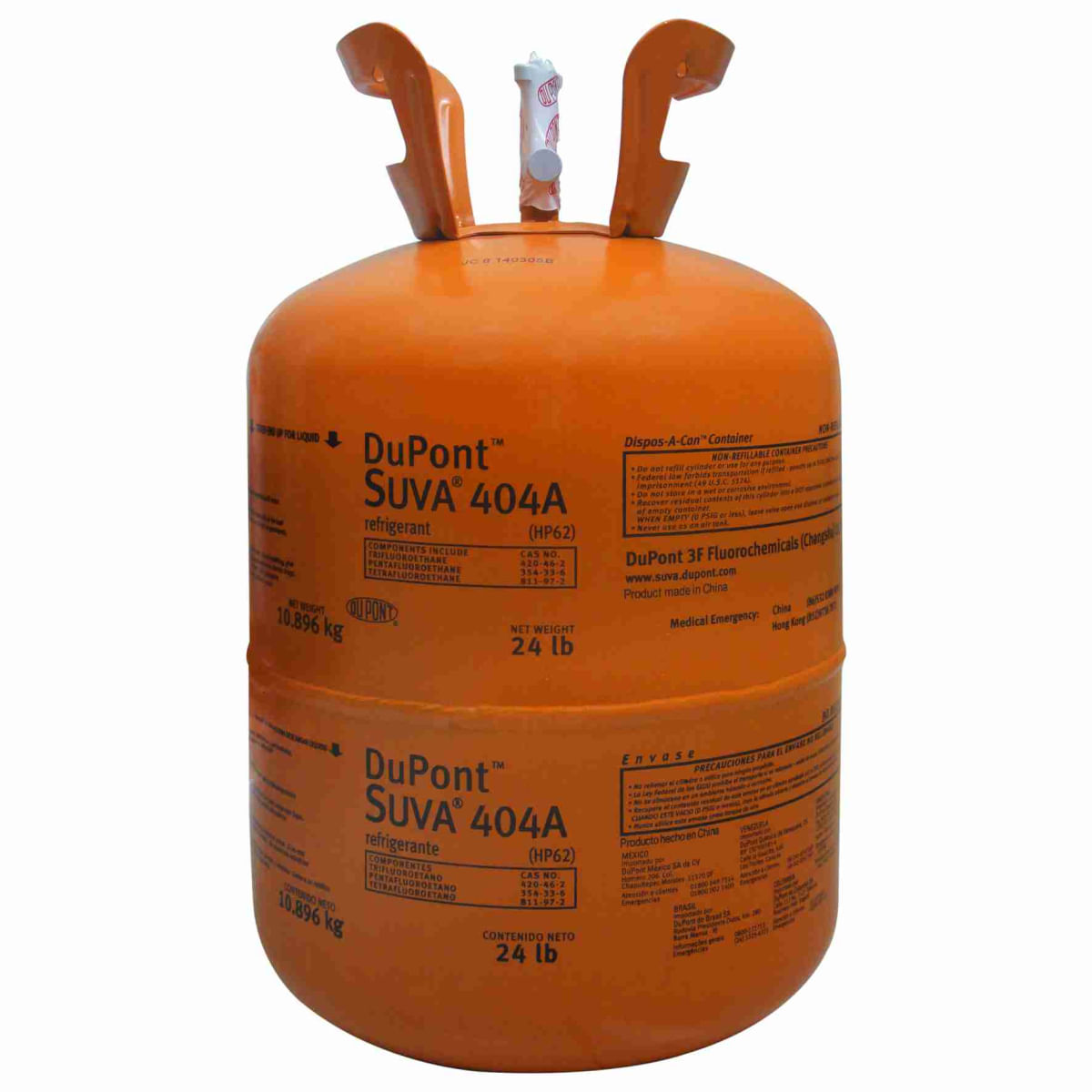 Gás Refrigerante Freon R-404A 10,9Kg