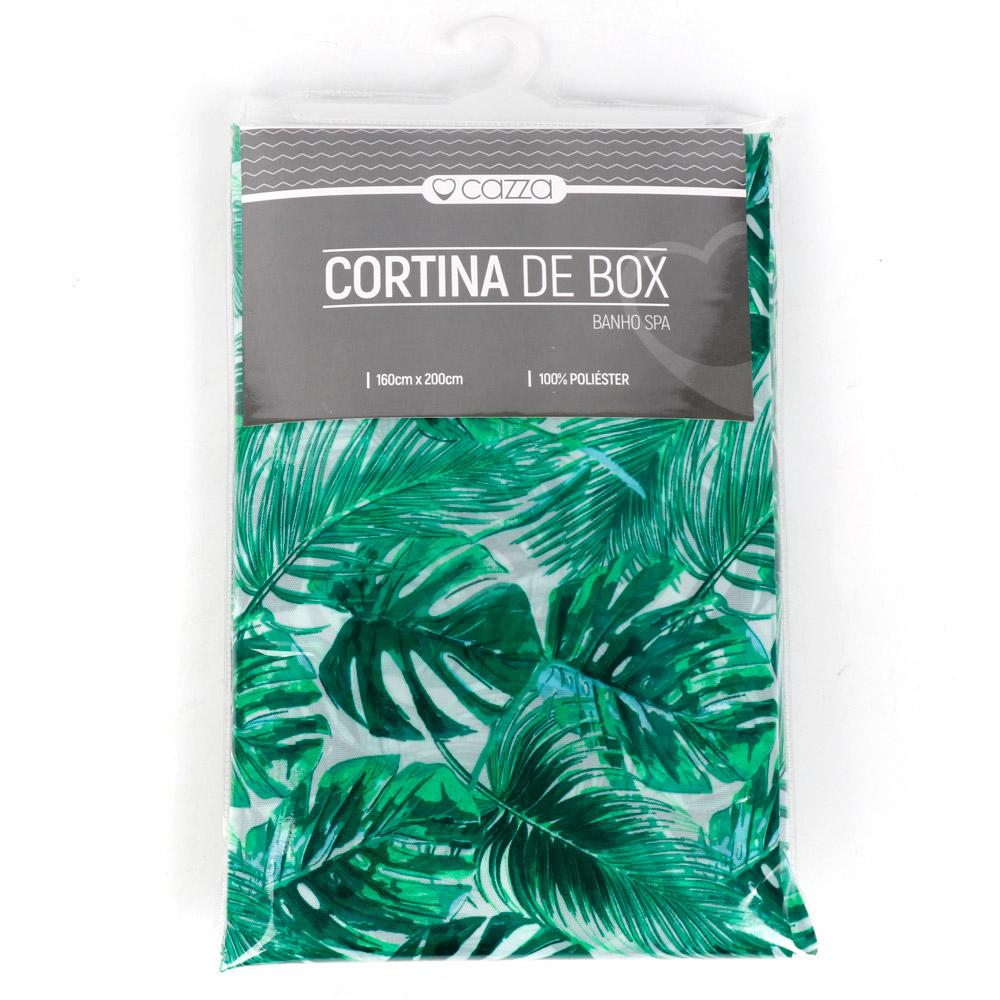 Cortina Box 160x200 Poliéster Selva Cazza Verde