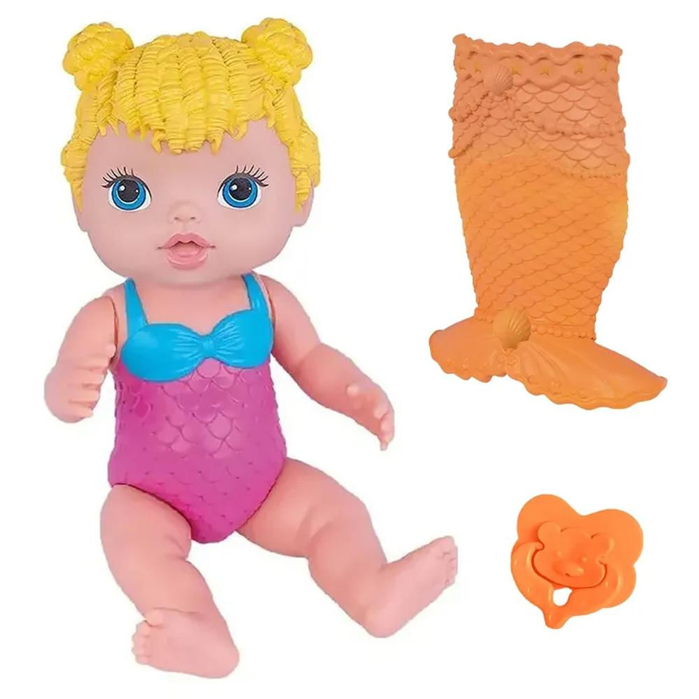 Boneca Babys Collection Minha Sereia  - Super Toys