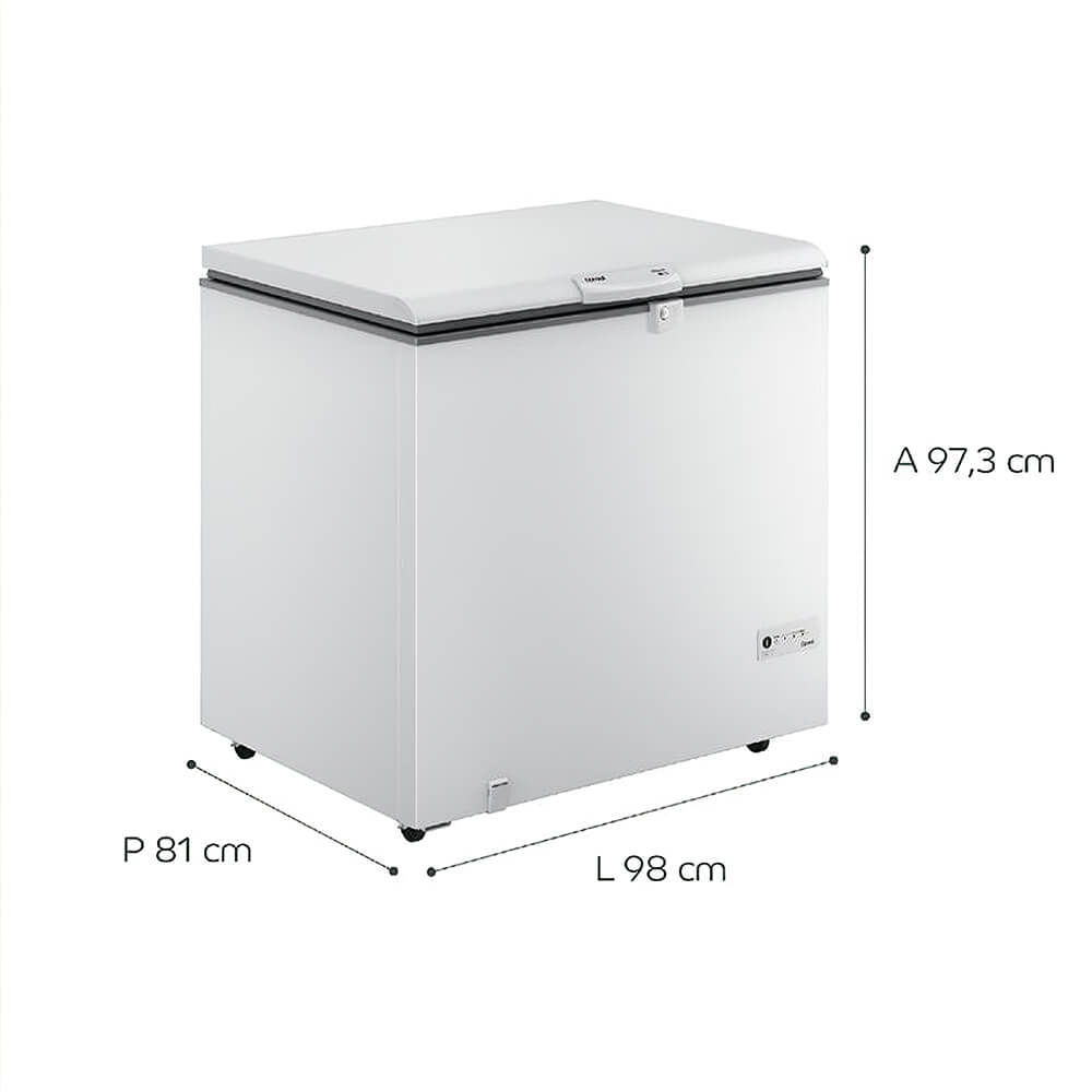 Freezer Horizontal Consul 309 Litros CHA31FB Degelo Manual Branco 110
