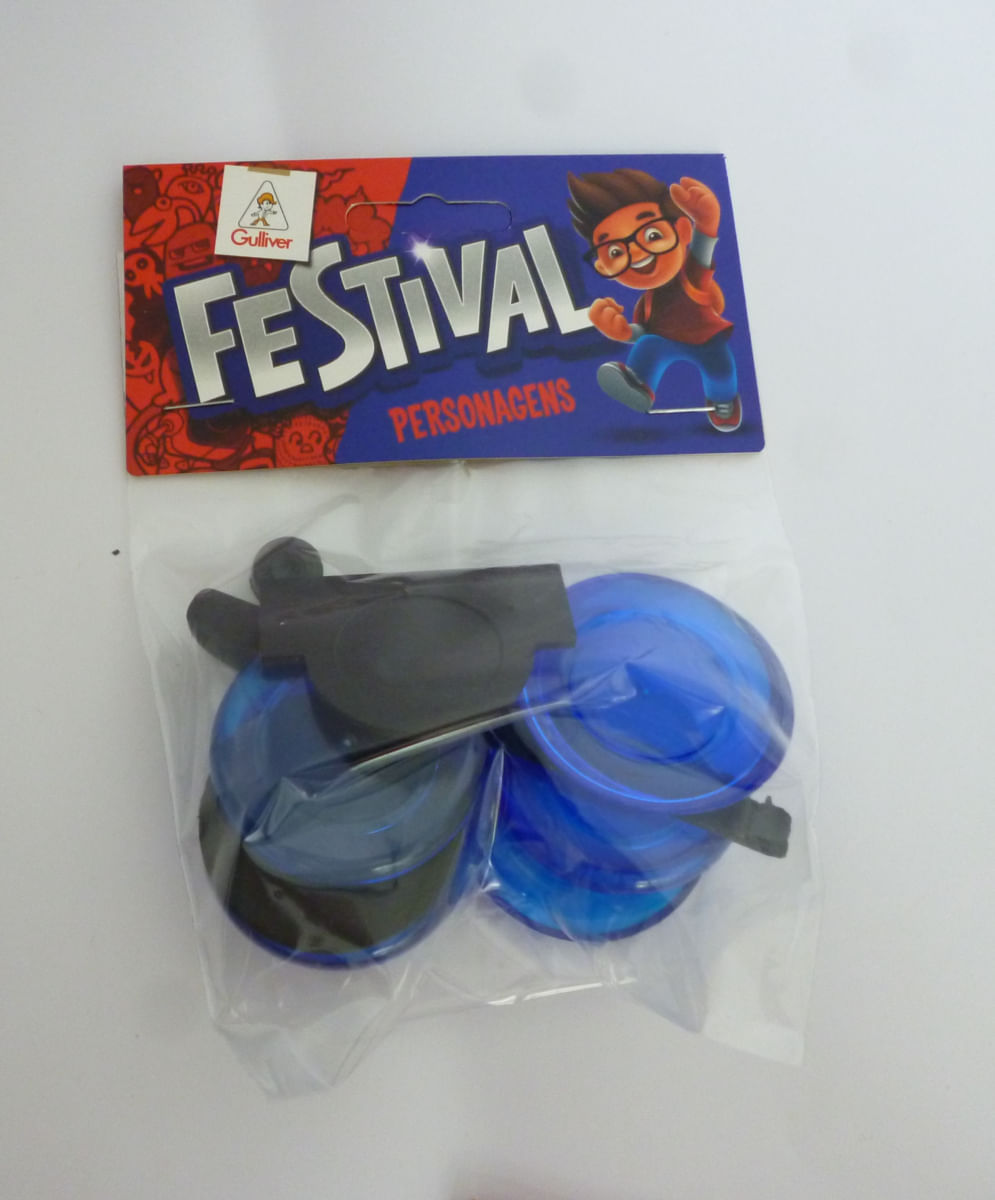 Gulliver Futebol de Botão Festival Cristal S/Adesivo Azul