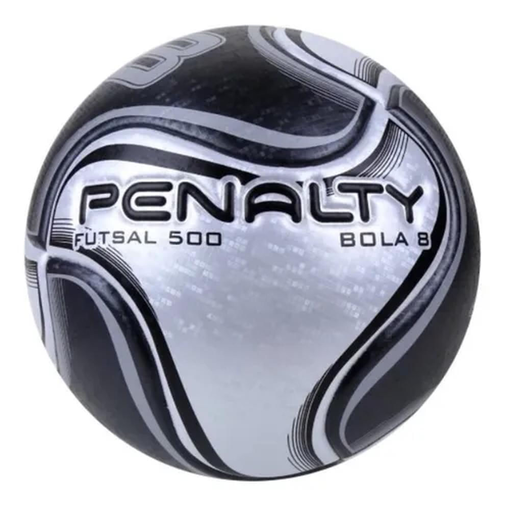 Bola De Futsal Penalty 8X Branco e Preto - Original
