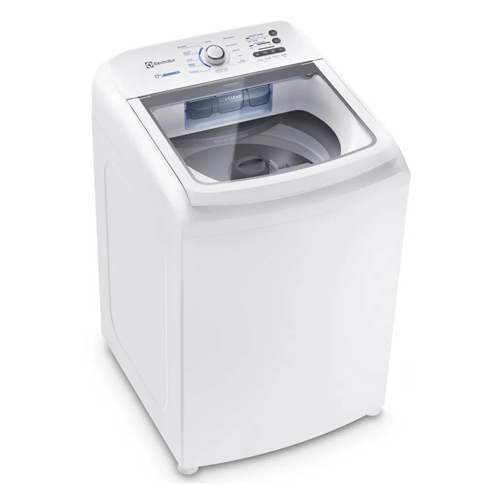 Máquina de Lavar Electrolux LED17 17KG com Cesto Inox 11 Programas e Jet Clean Branco 110