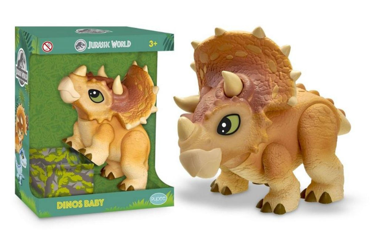 Brinquedo Dinossauro Jurassic World Triceratops Baby - Pupee