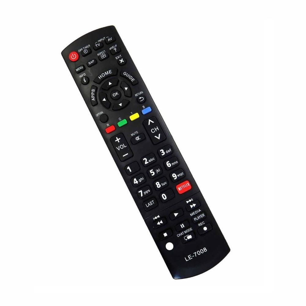 Controle Remoto Para Tv Panasonic Viera LCD / LED com Teclas Home Netflix