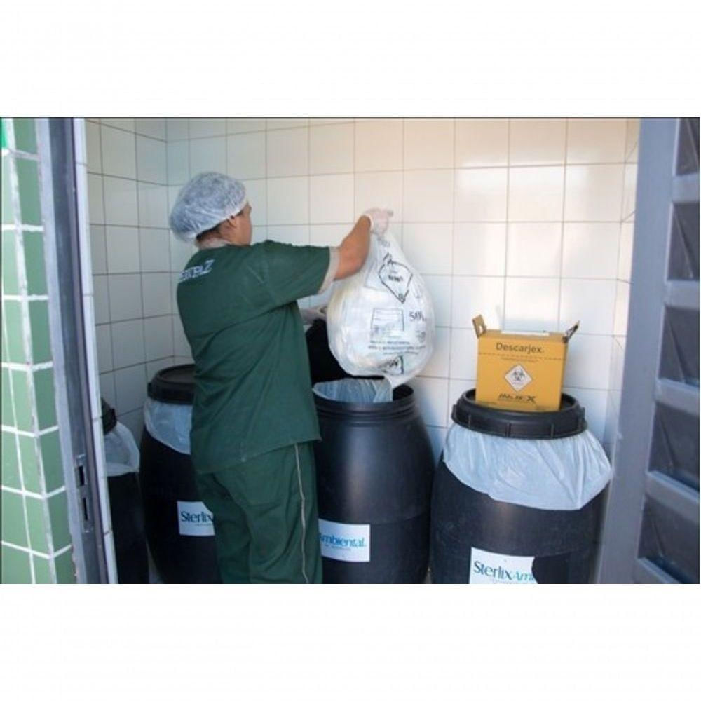 Sacos De Lixo Infectante Hospitalar 40L 100un Branco
