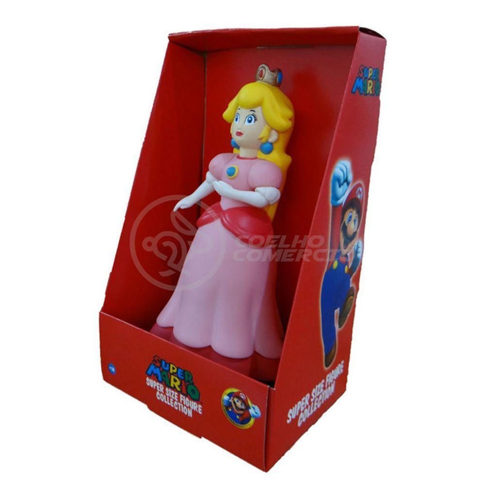 Boneco Action Figure Princesa Peach Toadstool 23Cm Mario