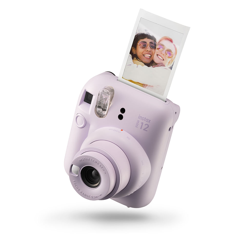 Câmera instantânea Fujifilm Instax Mini 12 Lilás Candy c/ Bolsa StreamLine 100