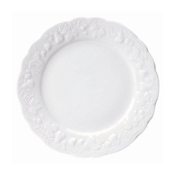 Prato raso em porcelana Limoges Califórnia 26,5cm branco