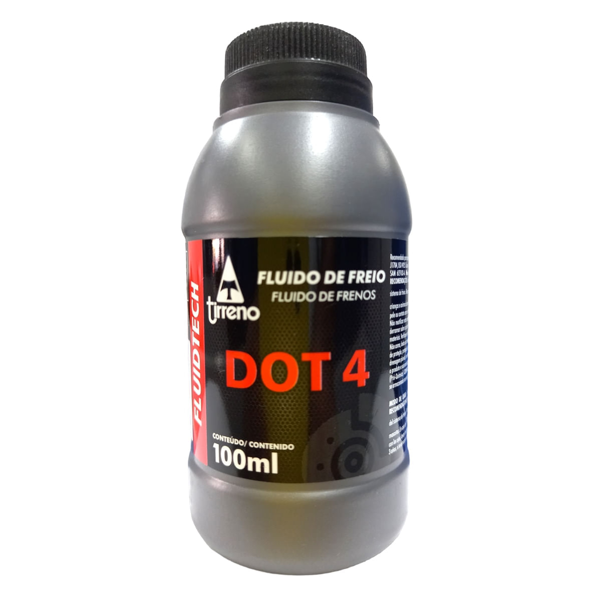 Fluído de Freio Fluidtech Dot 4  100ml - Tirreno Fluído de Freio Fluidtech Dot 4 100ml - Tirreno