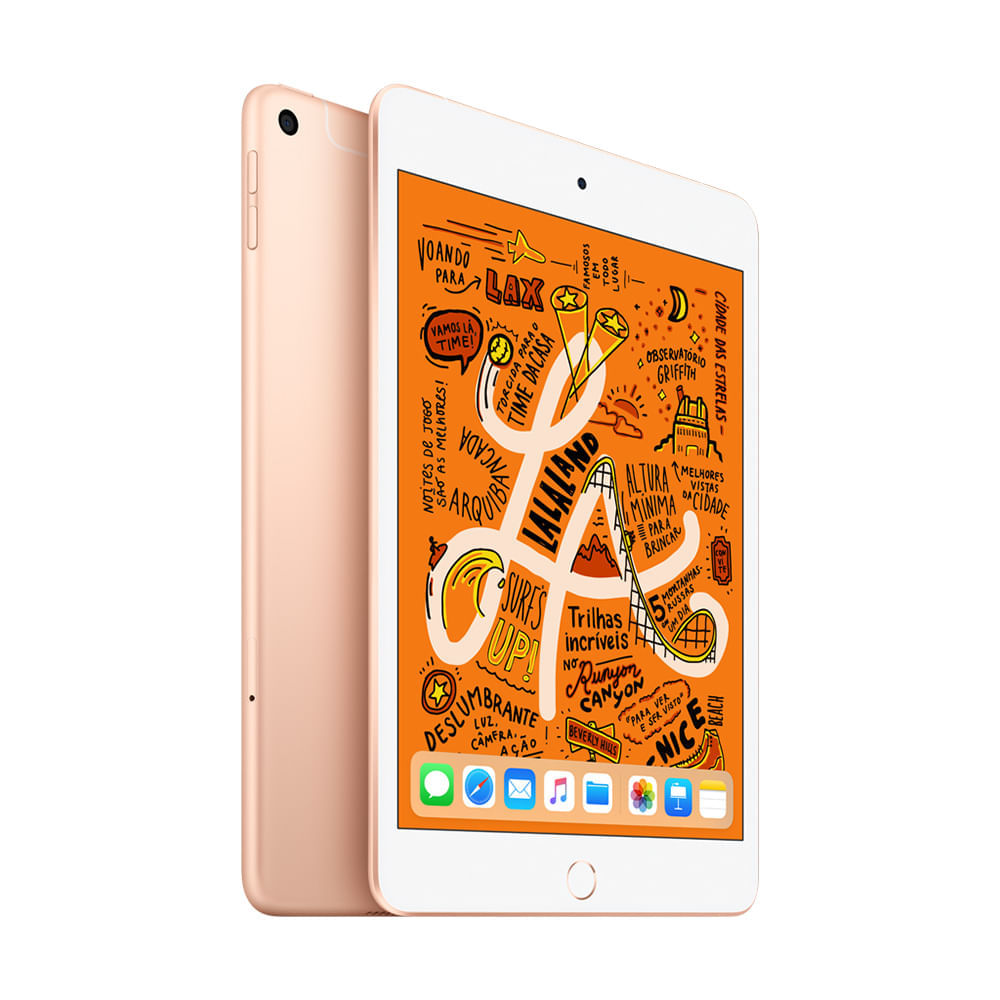 iPad mini Wi-Fi + Cellular 256GB - Dourado