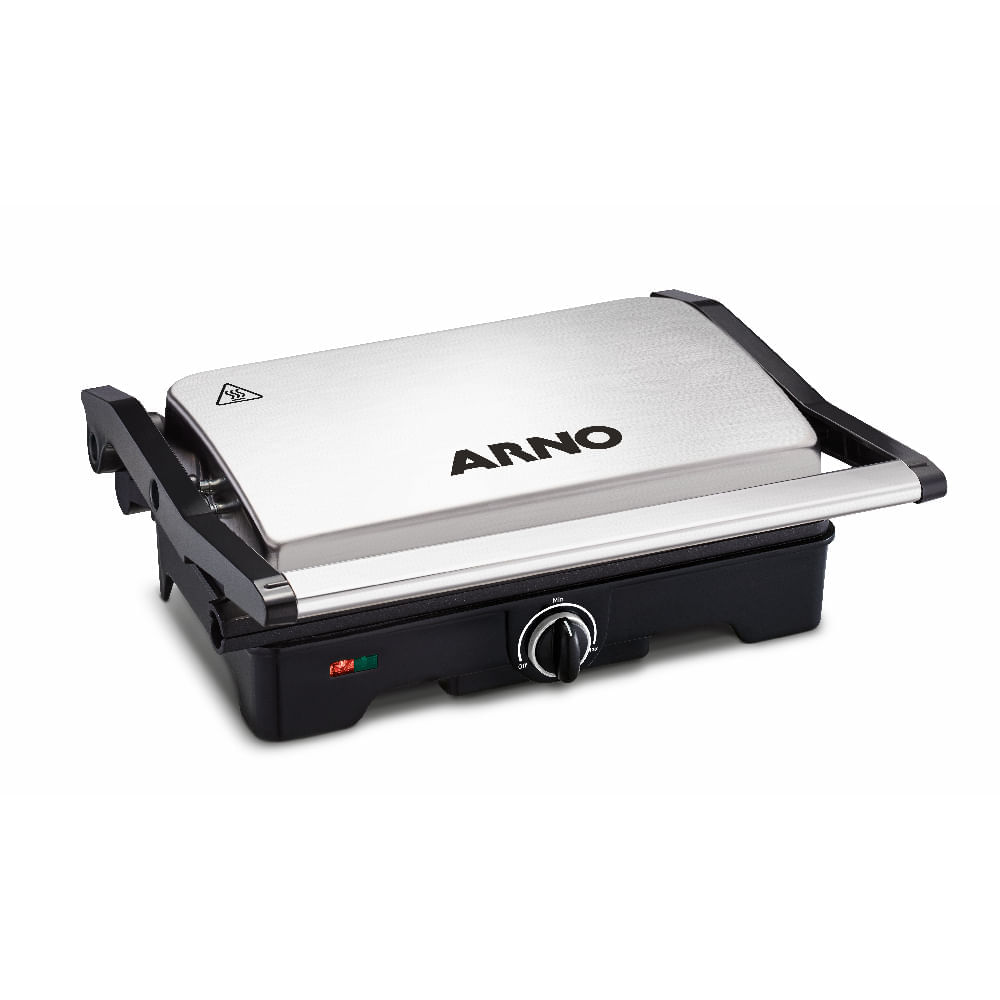 Grill Arno Dual Inox com Abertura 180° GNOX - 220V