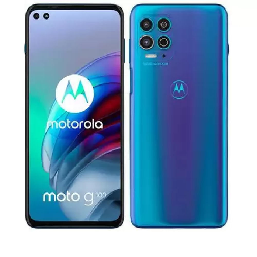 Smartphone Motorola Moto G100 256GB Tela 6.7” 5G Câmera Quádrupla - Luminous Ocean