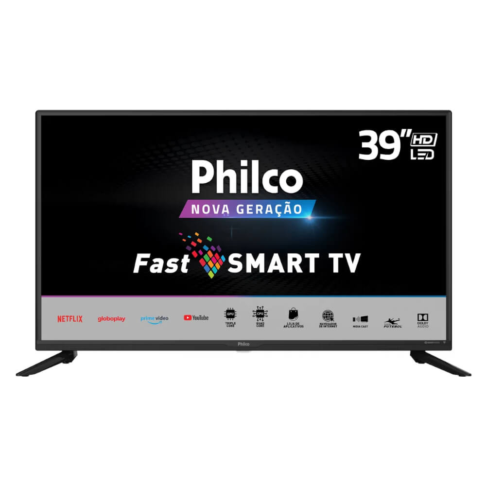 Smart TV Philco 39" LED PTV39G65N5CH QuadCore com Dolby Áudio