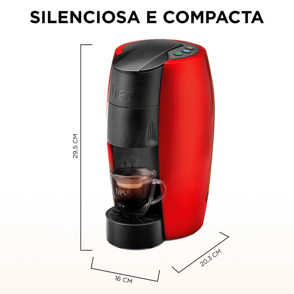 Cafeteira Espresso Três Corações Lov Basic Multibebidas Vermelha 127V
